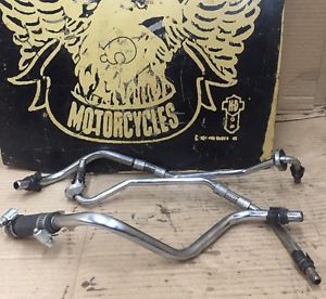 00 up harley softail deuce oil tank lines twin cam heritage deluxe night train