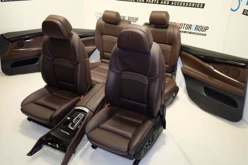 Bmw 5 gt f07 leather seats comfort leder sitze komfort nappa mocca exklusivnaht