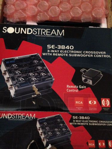 Soundstream se-3840 3-way electronic crossover