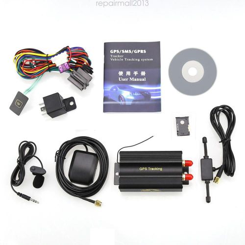 New premium gps/gsm/gprs tracker vehicle car realtime tracking system tk103a rm