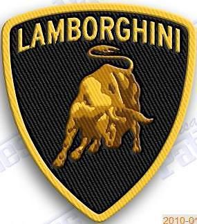 LAMBORGHINI iron on embroidery patch 2.8 X 2.2  EMBROIDERED PATCHES  Car Auto, US $7.50, image 1