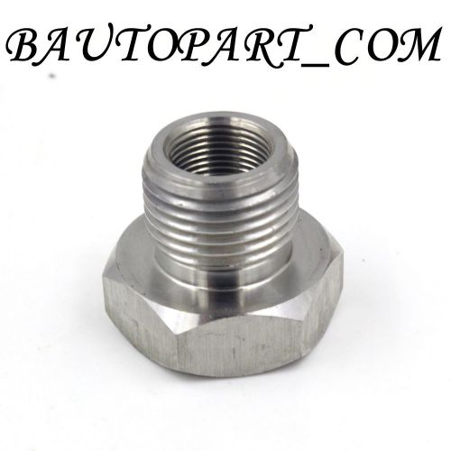 High strength stainless steel 1/2-28 to 3/4-16 npt oil filter threaded adapter