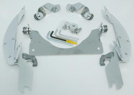 *memphis shades 2321-0146 polished batwing mounting kit suzuki c90