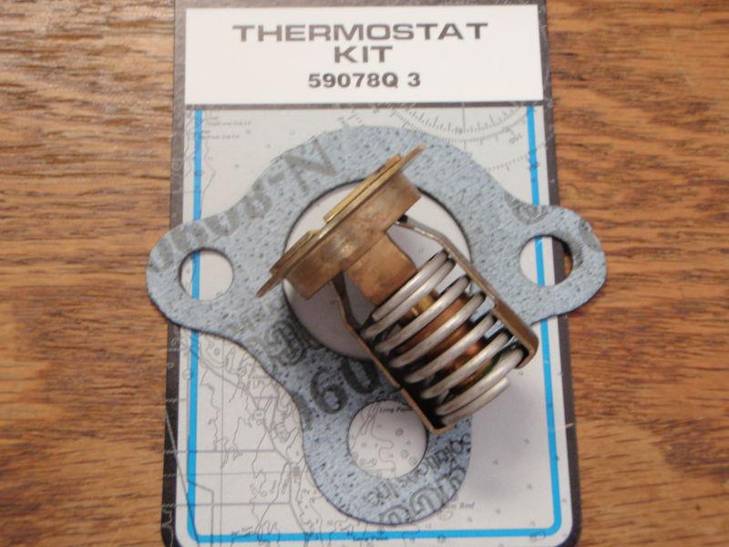 Mercruiser engine thermostat kit 59078q3 4 and 6 cylinder inline 140degree stat