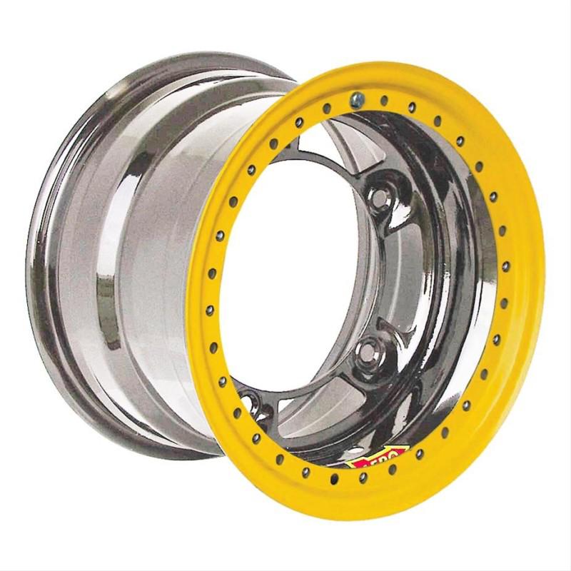 53 series silver  roll-formed beadlock wheels 5" backspace aero race wheels