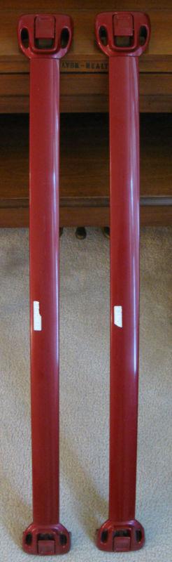 Chrysler, dodge, plymouth minivan roof rack cross bars, 2 pcs. color is burgundy