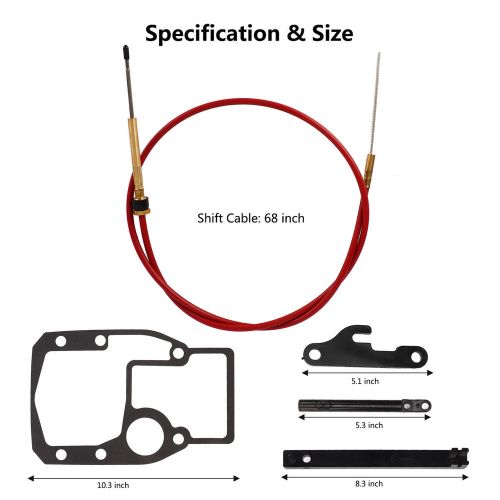 Car Auto Shift Cable Assembly Kit 18-2245 Lower Shift Cable Mounting Gasket, US $77.62, image 9