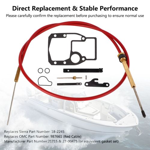 Car Auto Shift Cable Assembly Kit 18-2245 Lower Shift Cable Mounting Gasket, US $77.62, image 11