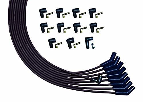 Moroso 51010 Ultra Series Universal V8 Black Spark Plug Wires 135 Degree Plug, US $52.39, image 3