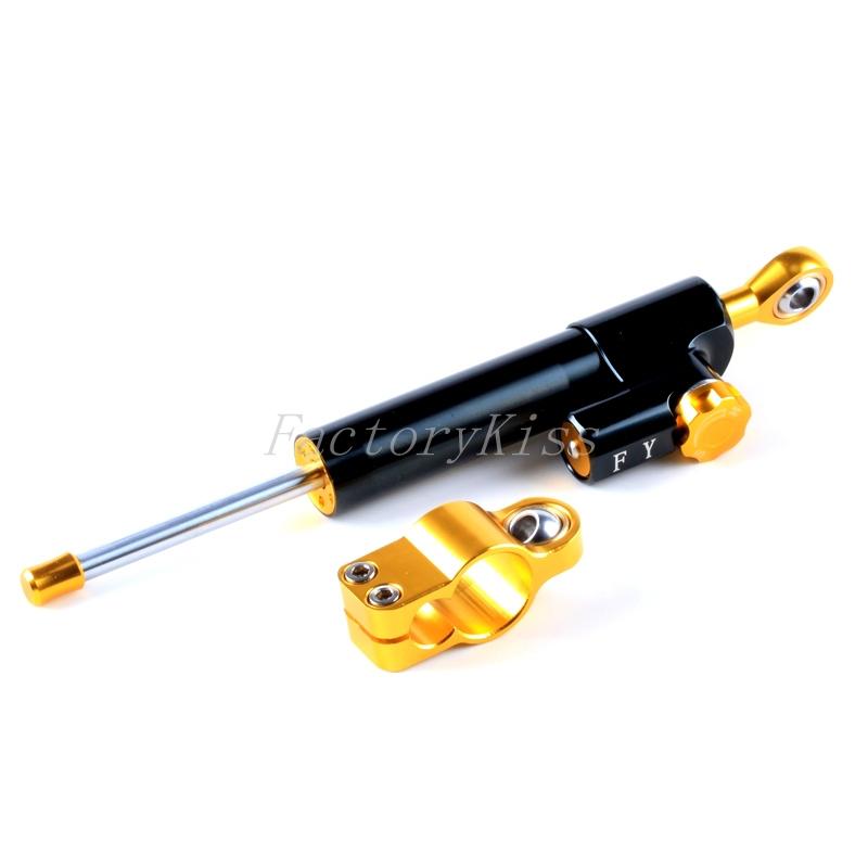New universal cnc motorcycle adjustable reversed steering damper stabilizer