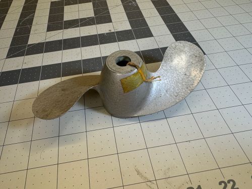 Vtg nos outboard motor propeller 5014 6.5" total length johnson? knapp &amp; spencer