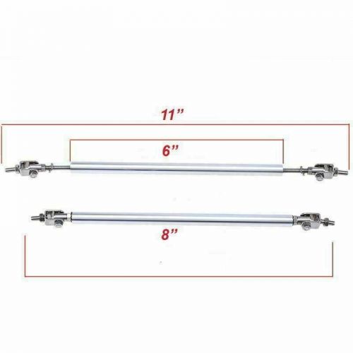 Car Front Bumper Lip Splitter Spoiler + Strut Rods For 3 Series E46 E90 E91 E93, US $75.25, image 5