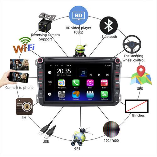 4-64GB Android 13 For VW Polo 2010-2014 Car Stereo Radio Wireless Carplay GPS, AU $234.99, image 15