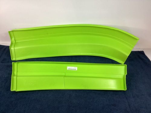 Five star md3 rush dirt late model left side lower valance fluorescent green
