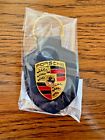 Porsche crest key ring dark blue -made in germany new