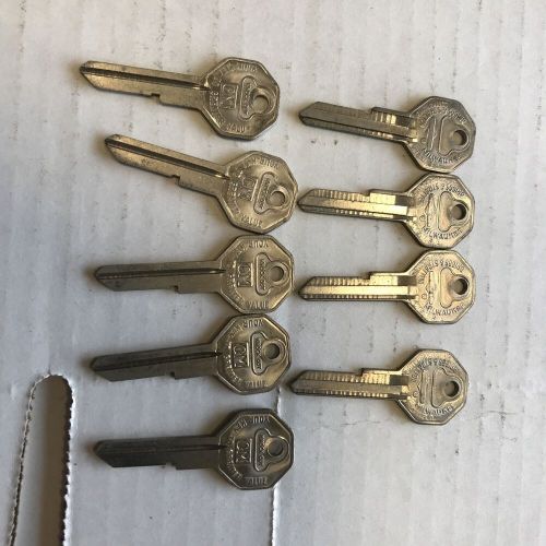 One uncut gm 1936 - 1966 key blank ignition door trunk glovebox octagonal oem