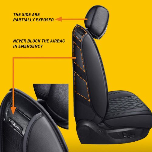 OXILAM Black Car Seat Covers Kit For 2017-2022 Ford F150 F250 F350 F450 Crew Cab, US $132.99, image 11