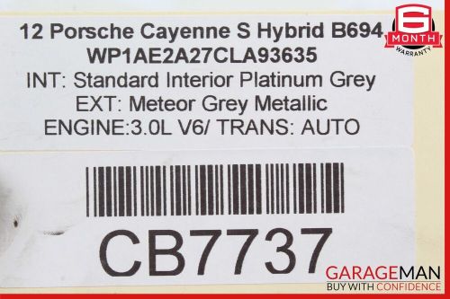 11-15 Porsche Cayenne 958 Hybrid S / Touareg Hybrid Electric Motor Plate Mount, US $180.00, image 4