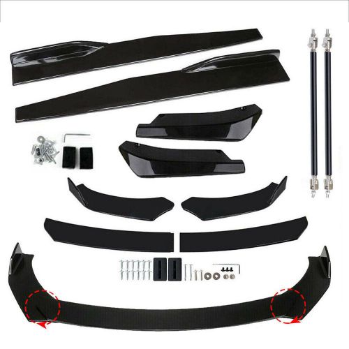 Front Bumper Lip Spoiler Splitter Body Kit GLossy Black For Chevrolet Malibu, US $64.65, image 9