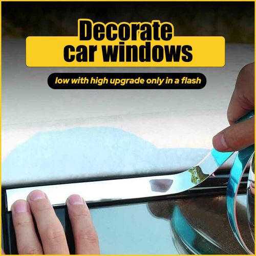 2set 0.8&#034;x16ft chrome trim molding strip car door window bumper trim protector