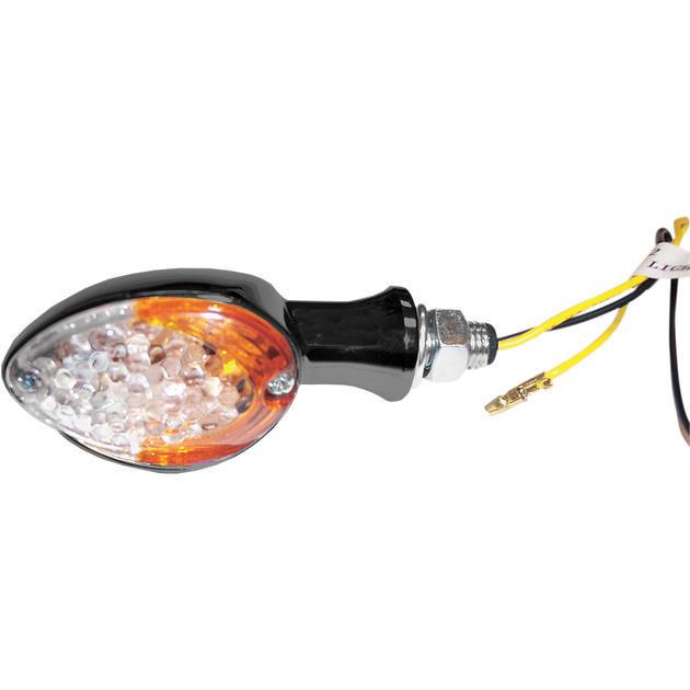 K&s led deluxe ultra mini marker light set black clear