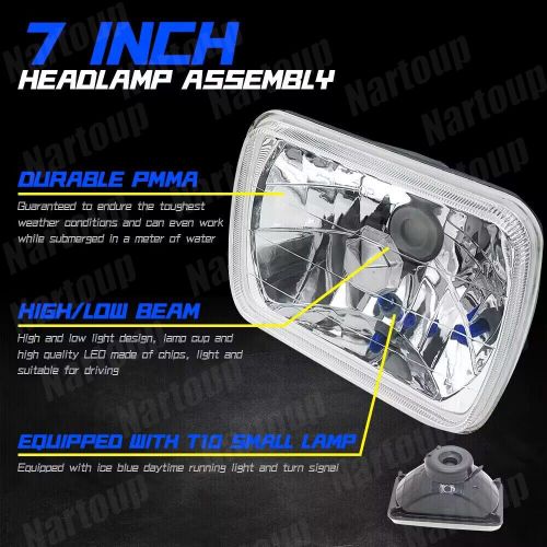 2PCS 100W 7X6" 5x7'' LED Headlights for Ford F650 F750 E-150 E-250 F250 F350, US $169.99, image 19