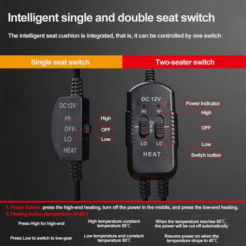 12V Car Heat Seat Cushion Cover Pad Winter Warmer Universal Fit for Auto Chair #, US $23.99, image 2