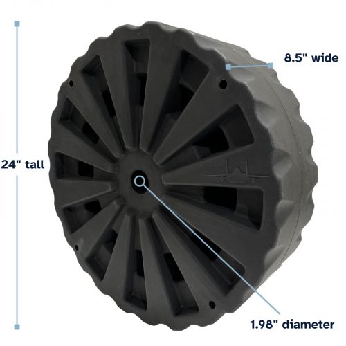 Eagle Wheel - Universal 24” Heavy Duty Plastic Dock Wheel, US $49.99, image 2