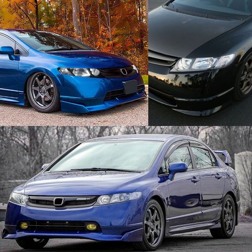 Headlights For 2006-11 Honda Civic 4 Door Black Sedan Factory Style Pair LH+RH, US $95.19, image 2