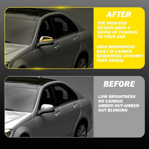 Dynamic Turn Signal Side Mirror Lights for Benz Vito Bus W639 2007-2014 Facelift, US $28.09, image 6