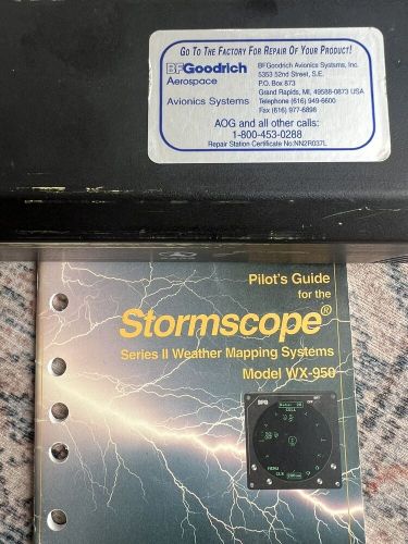 Bf goodrich stormscope wx-950 w/pilots guide