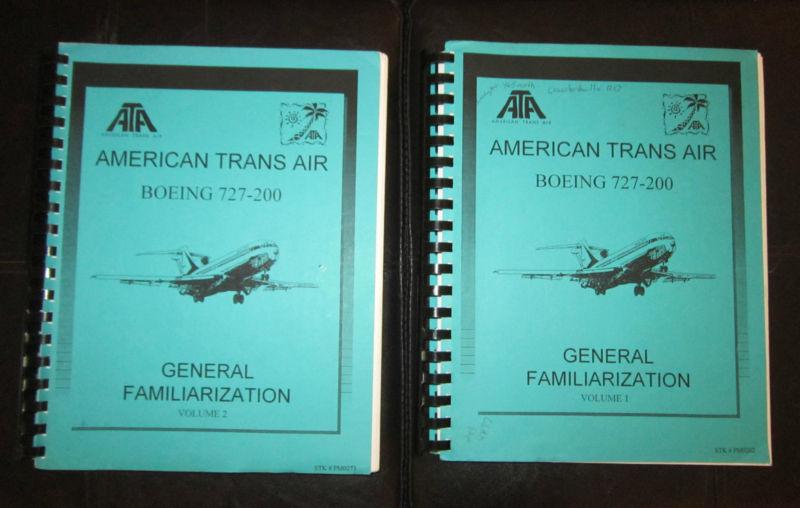 American trans air boeing 727-200 maintenance training manual volumes 1 & 2