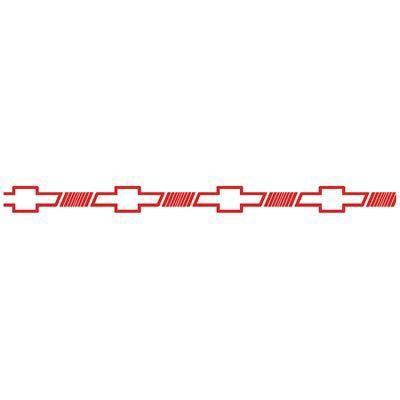 Prostripe r65161 pinstripe chevy bowtie red vinyl 1/2" width 36 ft. roll each