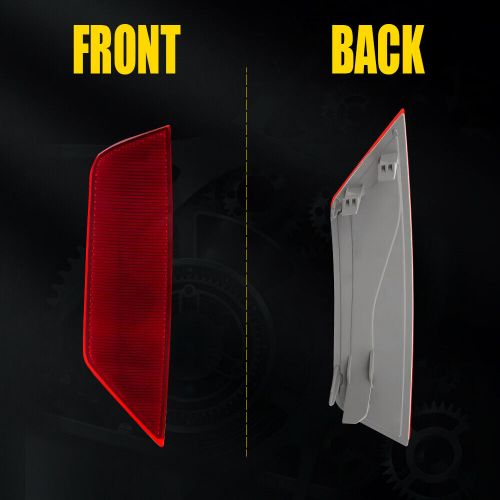 Red lens left driver side bumper reflector cover for 2013-2019 ford escape t