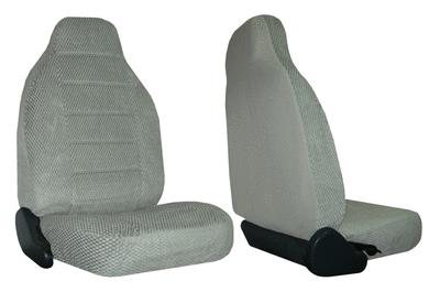 Durable Scottsdale Fabric 2 Grey High Back Bucket Car Truck SUV Seat Covers #7, US $43.25, image 3