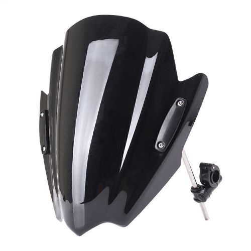 Windscree Windshield Wind Screen Fit For 7/8" & 1" Handlebar Mount Motorcycle co, US $47.34, image 4