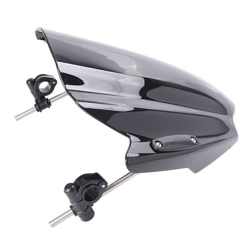 Windscree Windshield Wind Screen Fit For 7/8" & 1" Handlebar Mount Motorcycle co, US $47.34, image 5