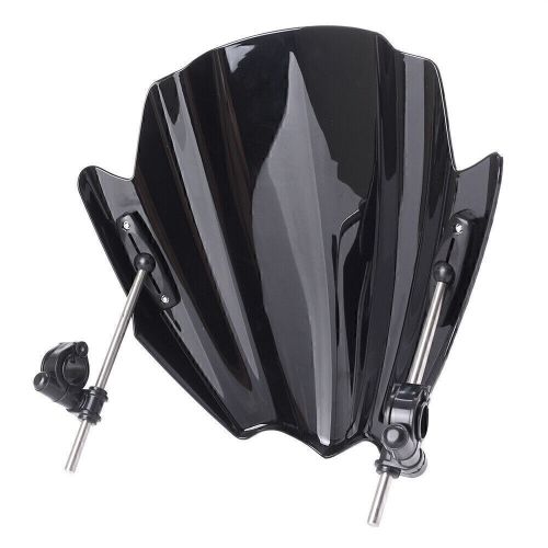 Windscree Windshield Wind Screen Fit For 7/8" & 1" Handlebar Mount Motorcycle co, US $47.34, image 7