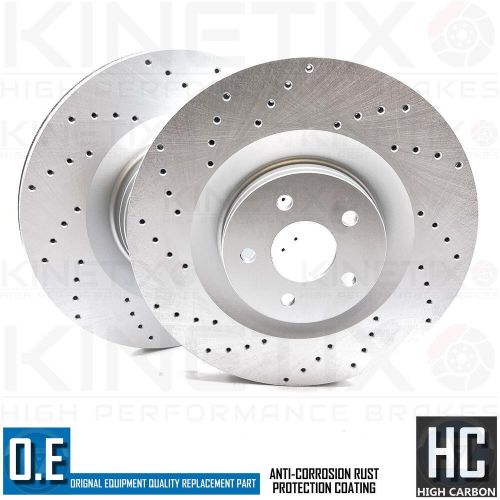 FOR FORD FOCUS RS MK3 FRONT REAR DRILLED BRAKE DISCS MINTEX BREMBO BRAKE PADS, US $, image 2