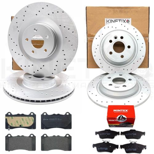 FOR FORD FOCUS RS MK3 FRONT REAR DRILLED BRAKE DISCS MINTEX BREMBO BRAKE PADS, US $, image 12