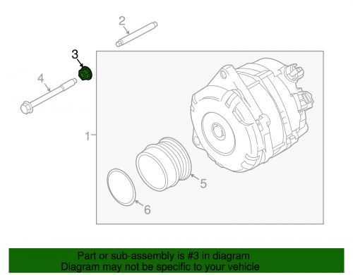 Genuine Ford Alternator Lock Nut W520414-S442, US $2.20, image 4