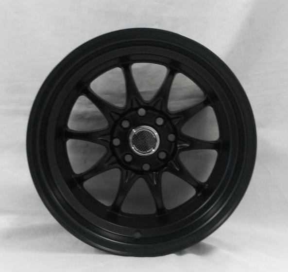 15x8 jnc-003 4x100 4x114.3 +0 offset flat black 