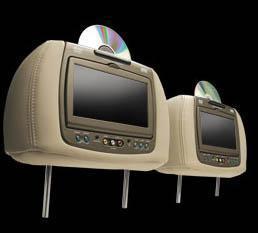 Audi q7 dvd headrest set in beige by invision! new!