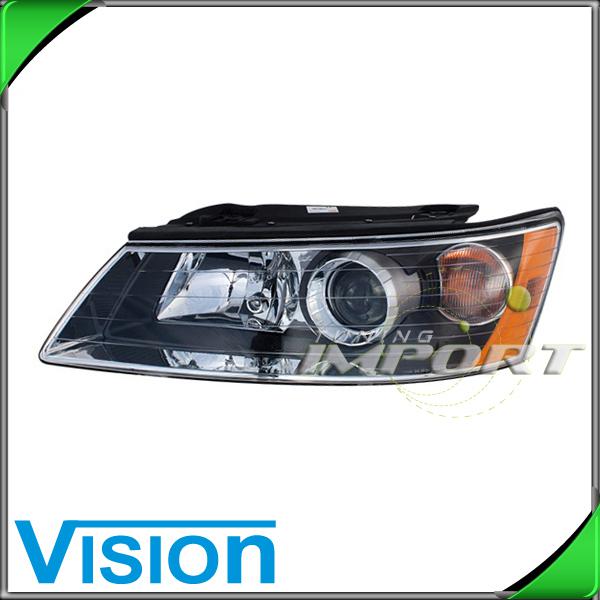 Driver side left l/h headlight lamp assembly fit 2006-2008 hyundai sonata gl gls
