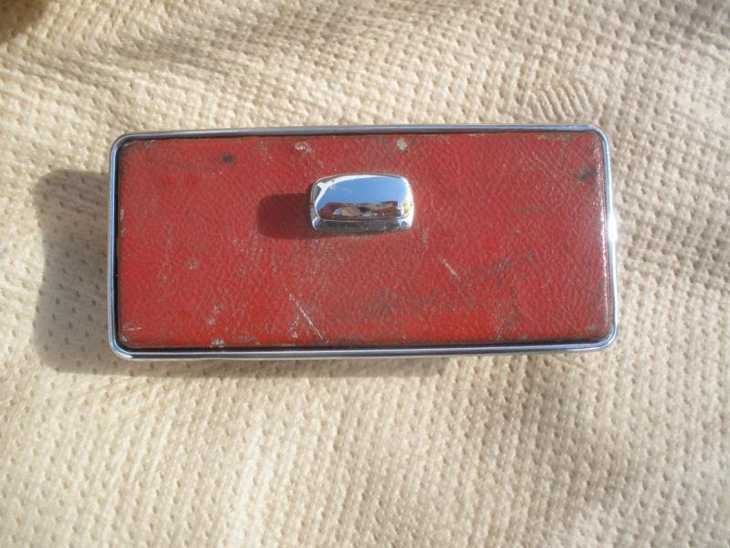 Jaguar MKVIII, MKIX Original Ashtray, Red Vinyl, Good Chrome, US $60.00, image 2