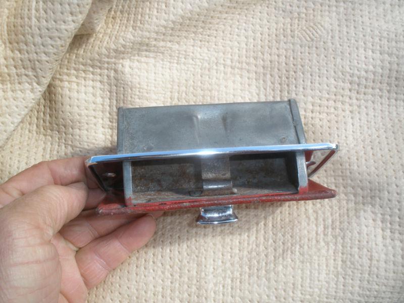 Jaguar MKVIII, MKIX Original Ashtray, Red Vinyl, Good Chrome, US $60.00, image 11