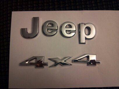 Jeep 4x4 hood and  lift gate emblems