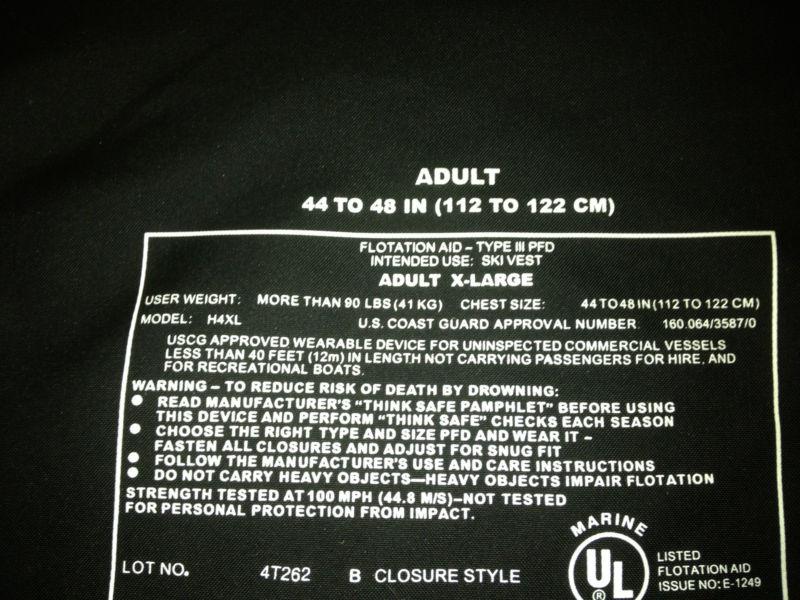 Slippery Mens Life Jacket, US $10.00, image 3