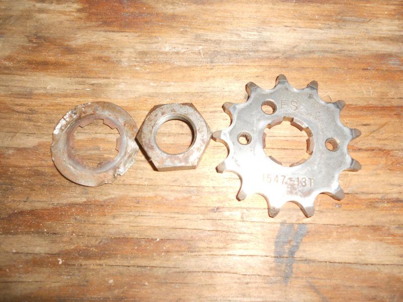 2003 yamaha warrior yfm350 front sprocket