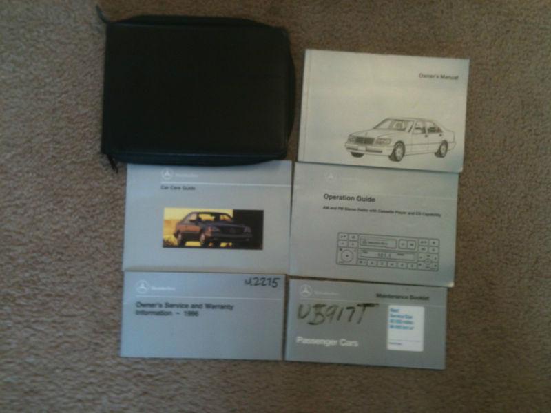 1996 mercedes s320 s420 s500 owners manual 